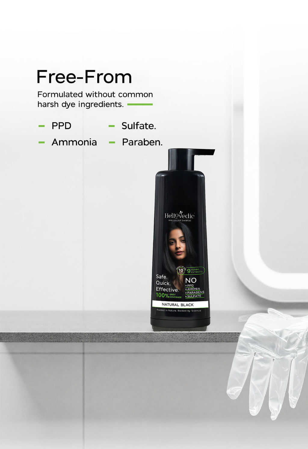 Black Hair Colour Shampoo 200ML