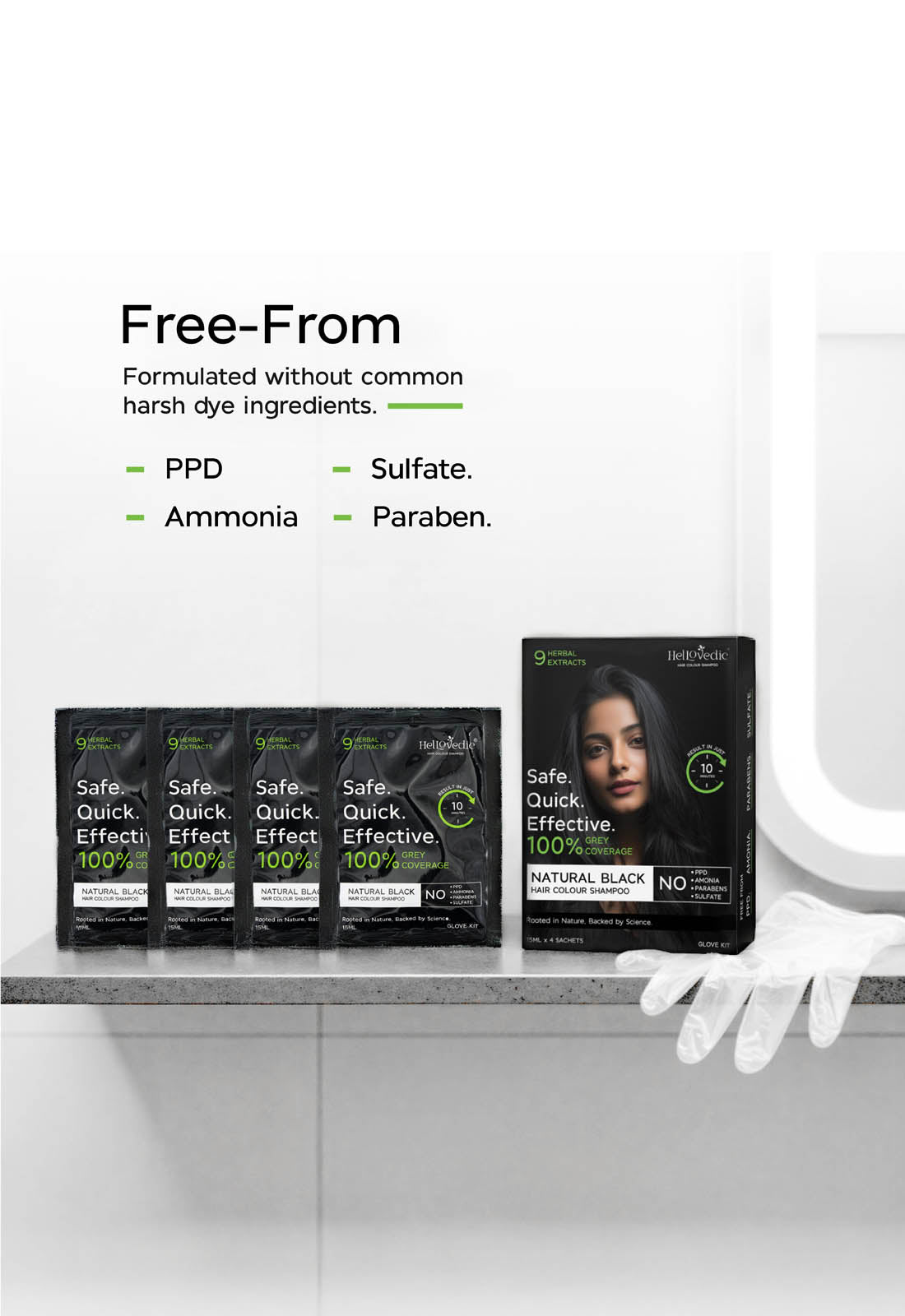 Black Hair Colour Shampoo