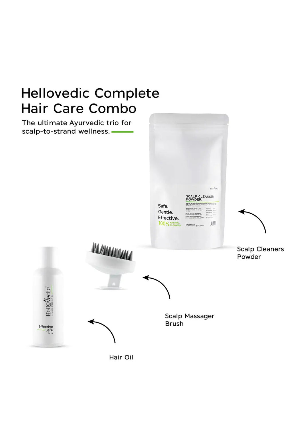 Hair growth oil combo Hellovedic