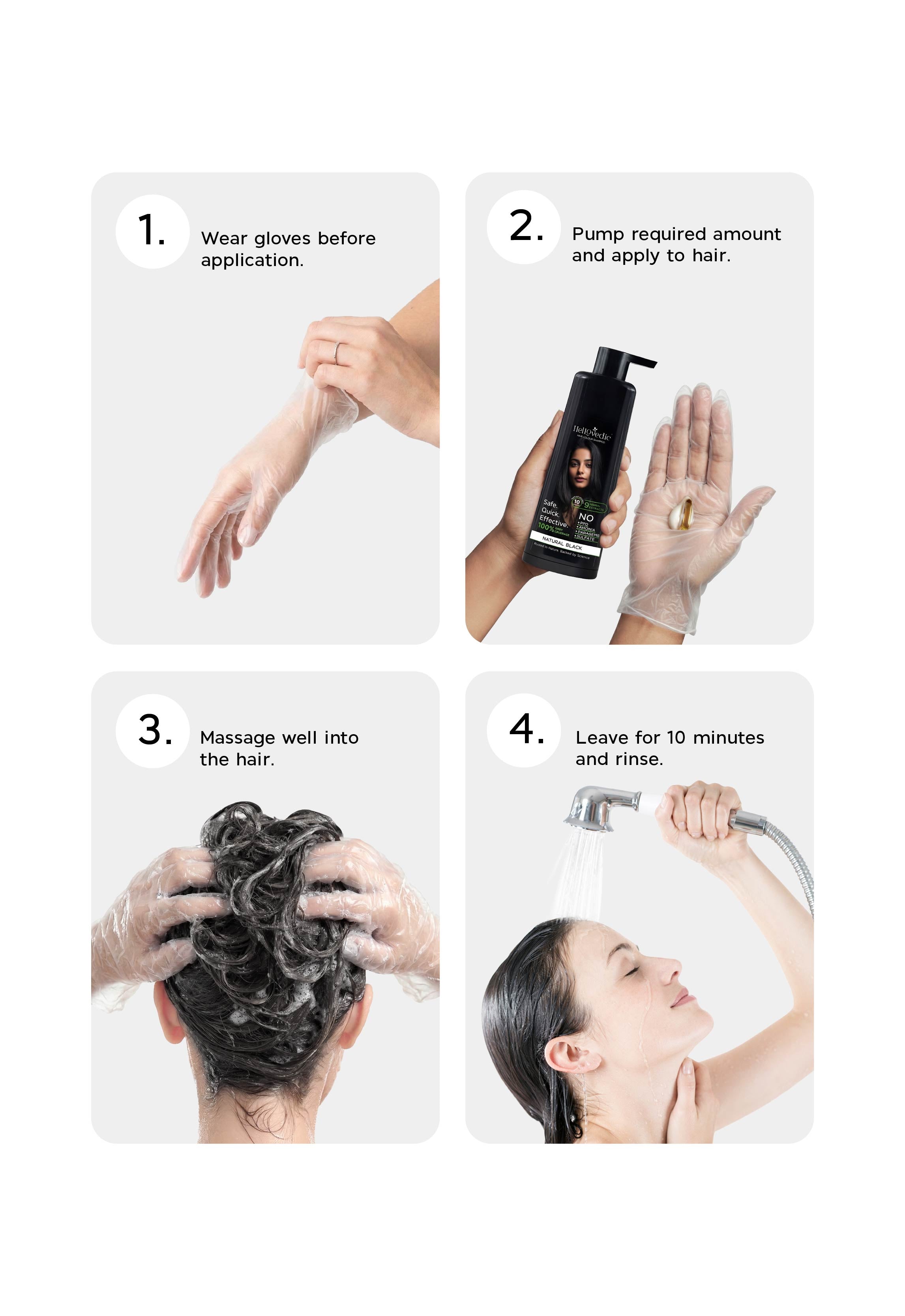 Black Hair Colour Shampoo 200ML
